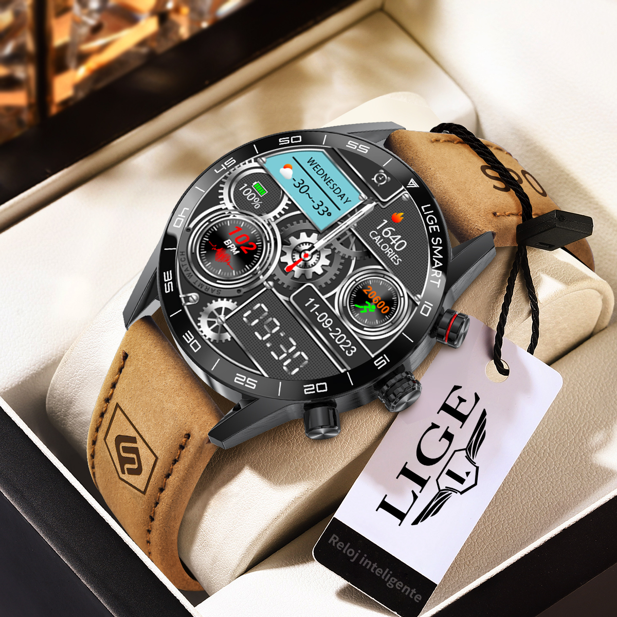 Smartwatch Instagram - LIGE 2024 New Rugged Military GPS
