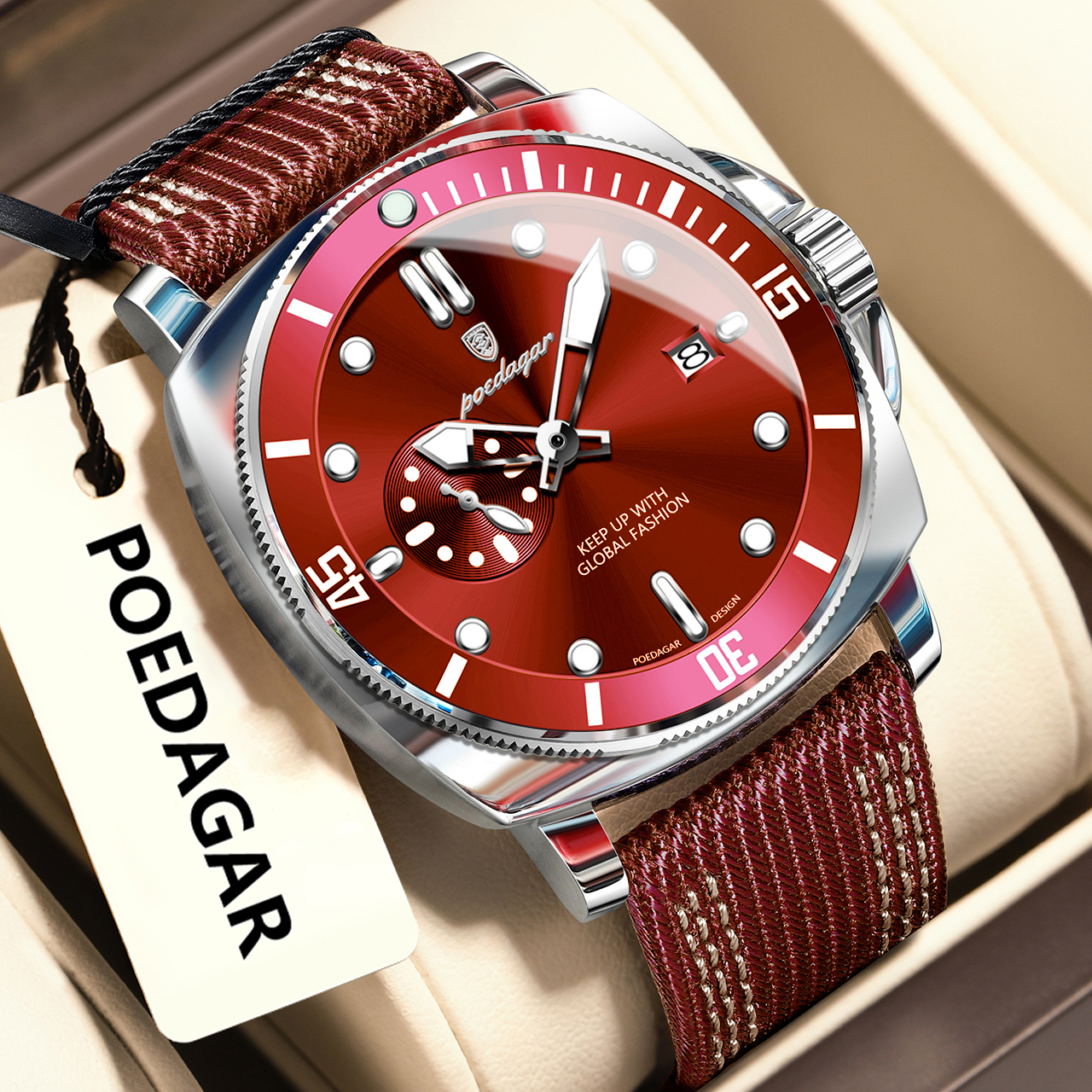 Smartwatch Guess - POEDAGAR Luxury Fashion Man Watch Luminous