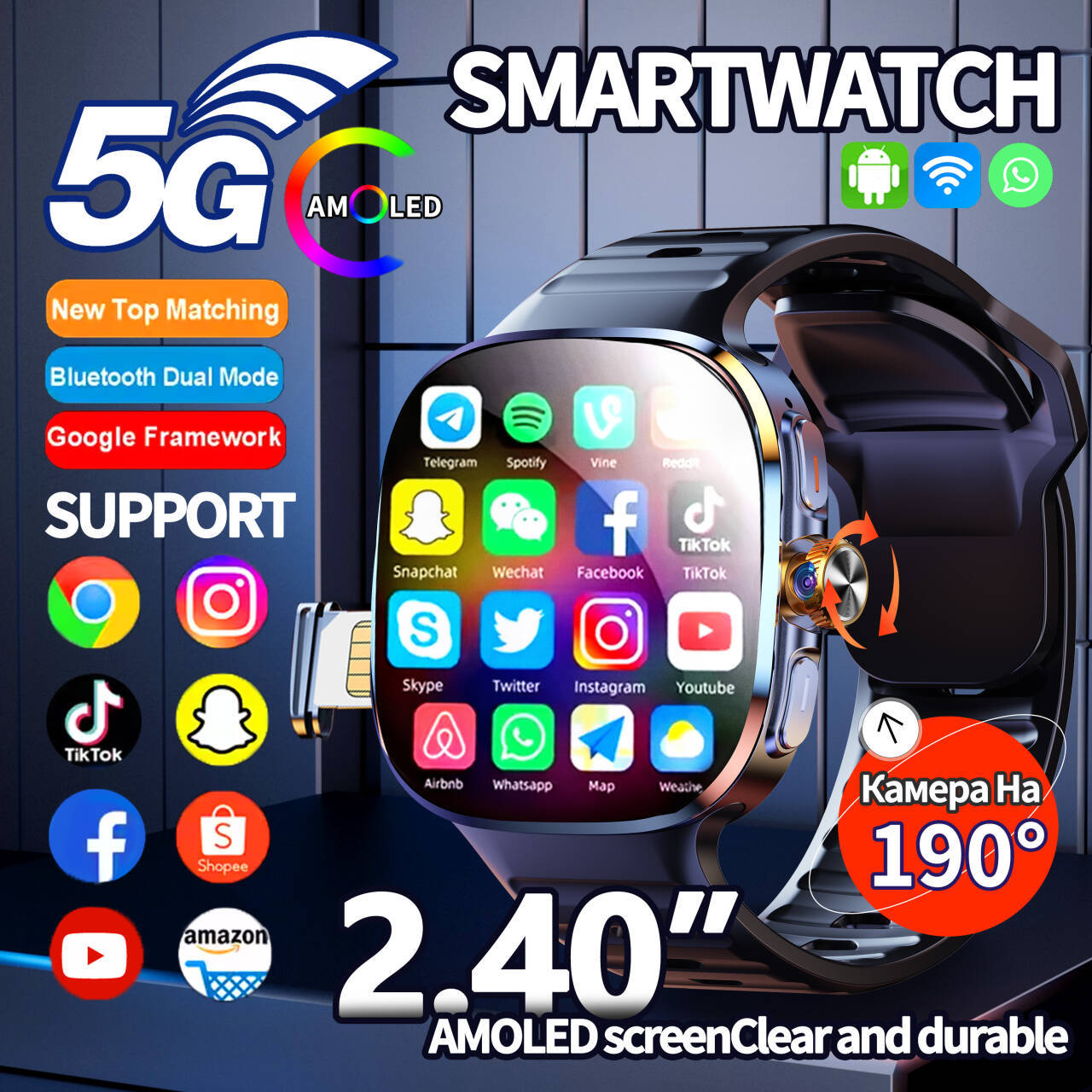 Original M99 Smart Watch Andro - đánh giá và giá Smartwatch Id