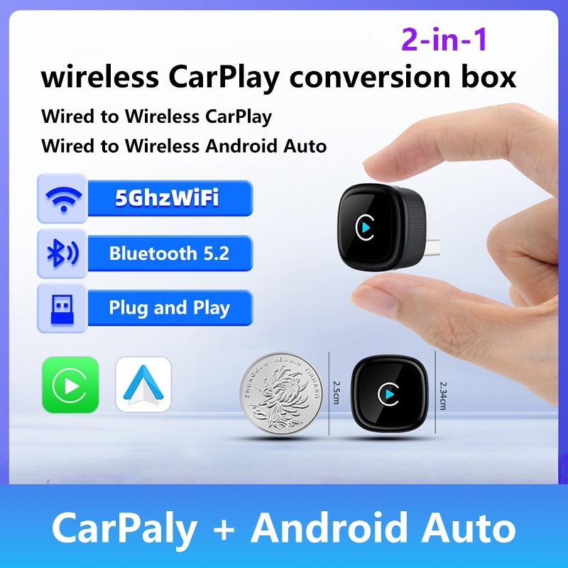 2 in 1 Wireless CarPlay Adapte - đánh giá và giá Smartwatch Universal