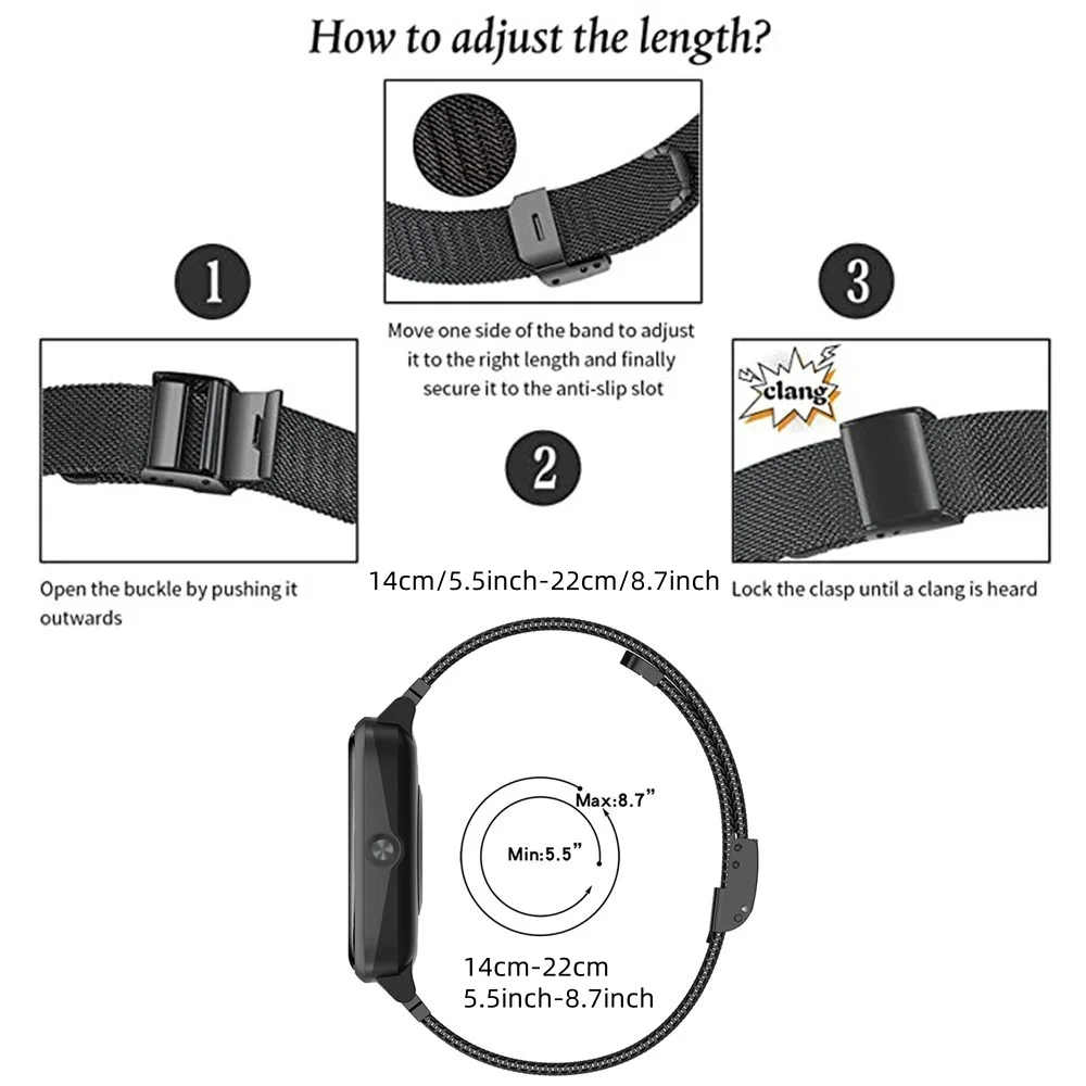Metal Bands for Huawei Band 6/ - đánh giá và giá Stainless Mesh Band