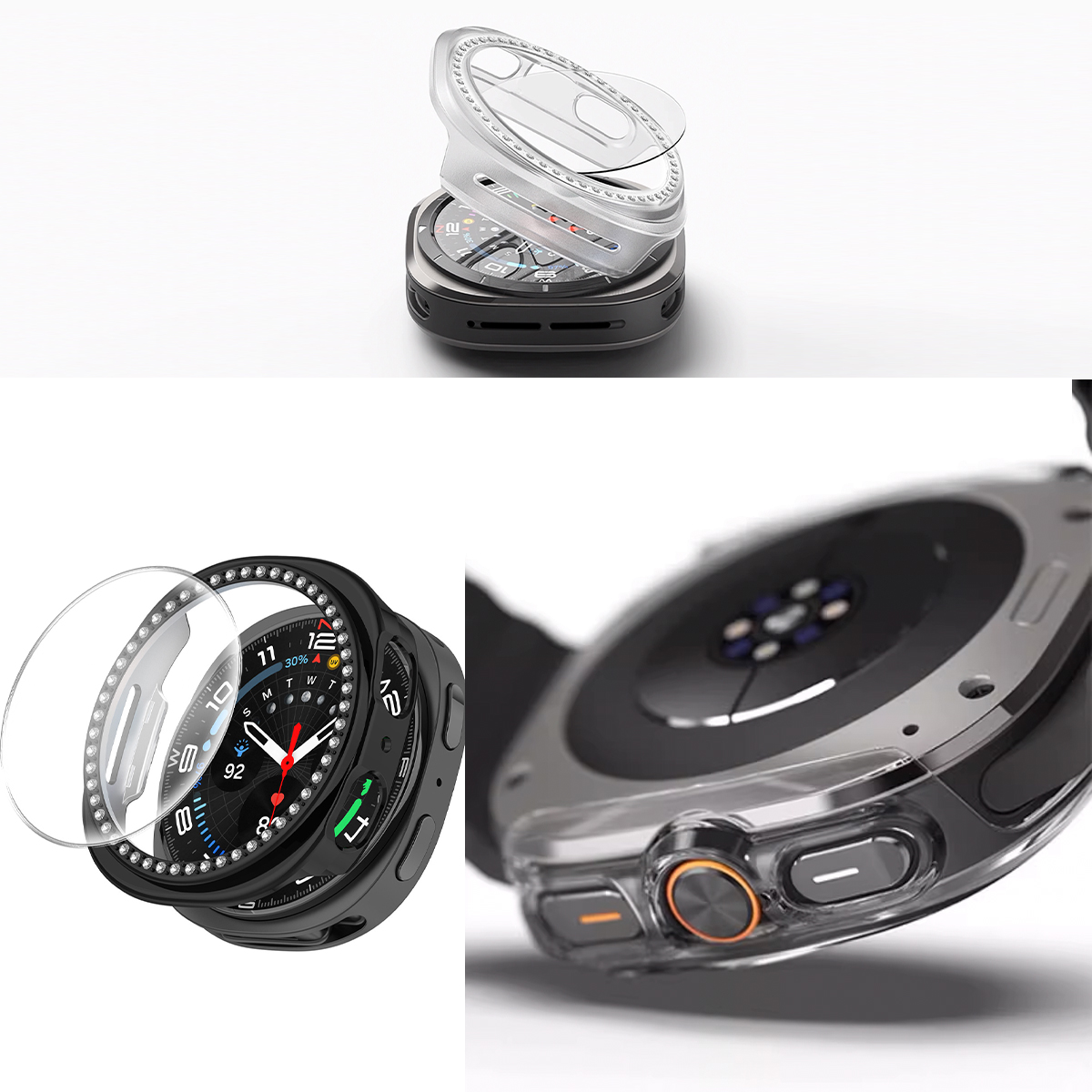 Case + Glass Full Coverage Bum - đánh giá và giá Samsung Smartwatch Accessories