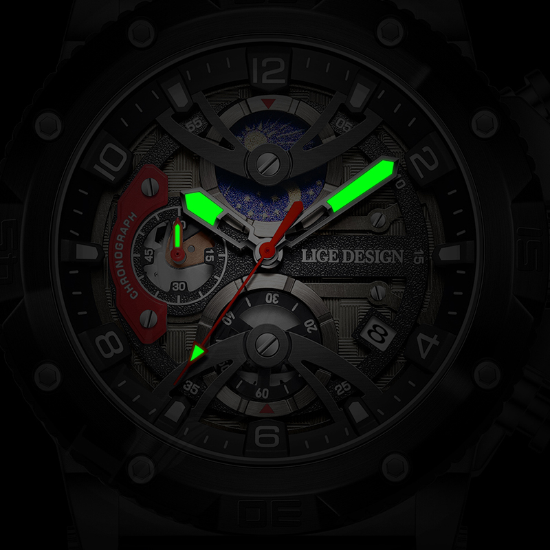 LIGE Top Brand Luxury Men Watc - đánh giá và giá Smartwatch Nexus