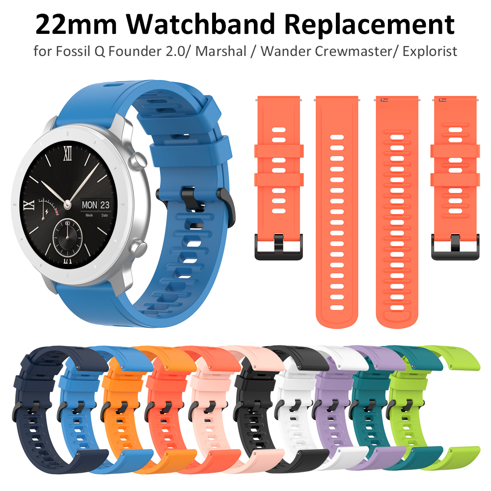 22mm Silicone Watch Band Strap - đánh giá và giá Fossil Smartwatch Accessories