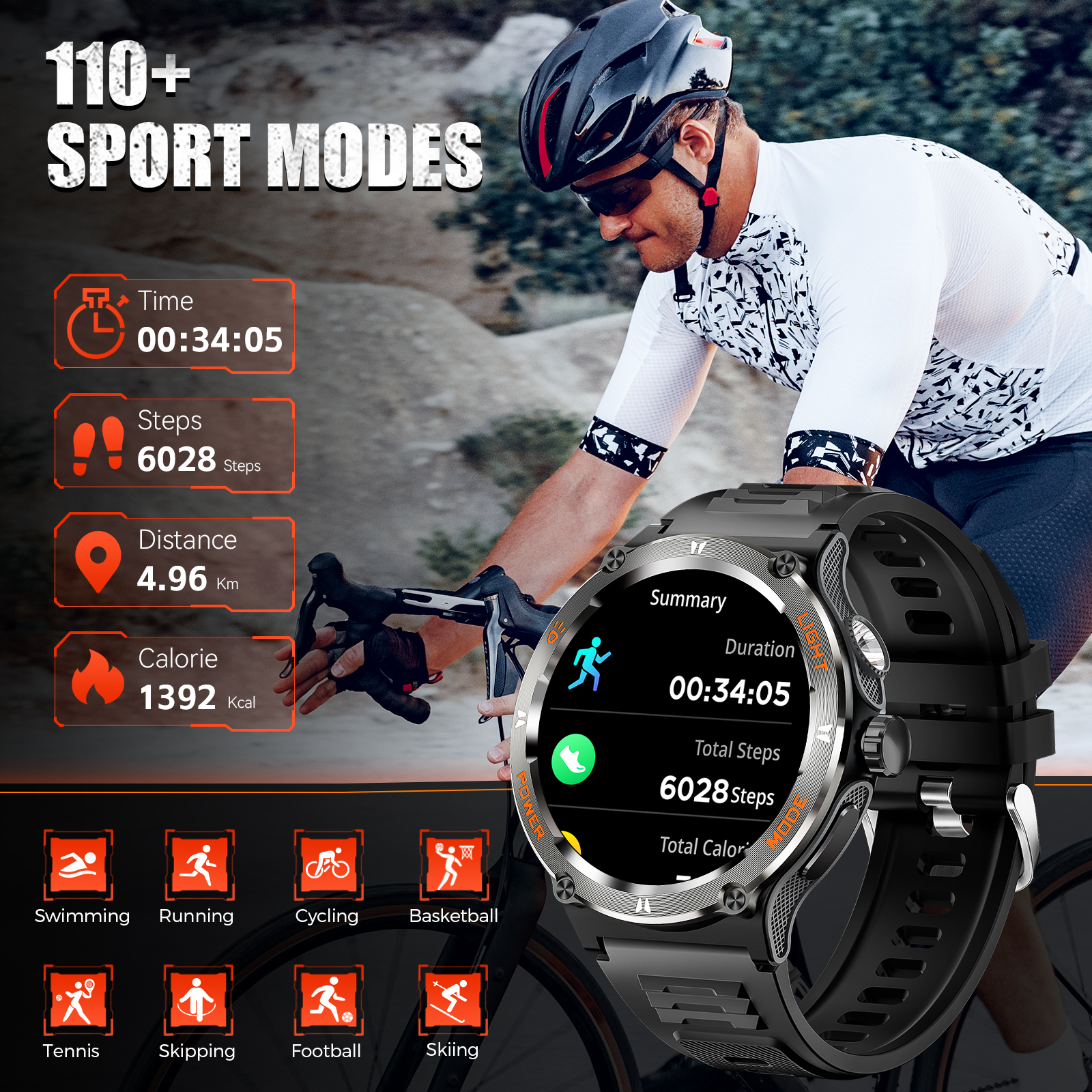 EIGIIS Smart Watch 3ATM Waterp - đánh giá và giá Smartwatch Face