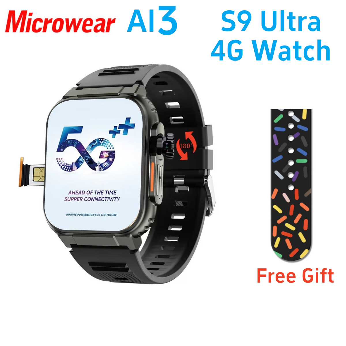 Microwear Ultra Ai3 Smart Watc - đánh giá và giá Smartwatch Instagram