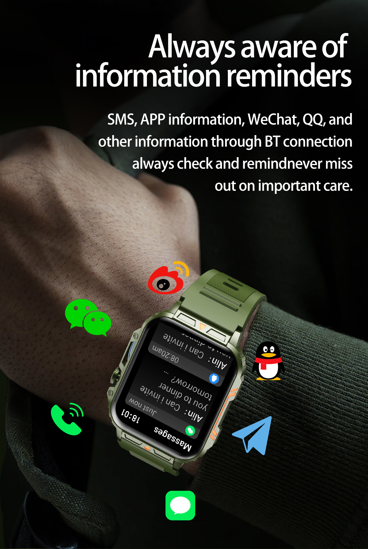 1.91 Outdoor Military Smart Wa - đánh giá và giá Smartwatch Face