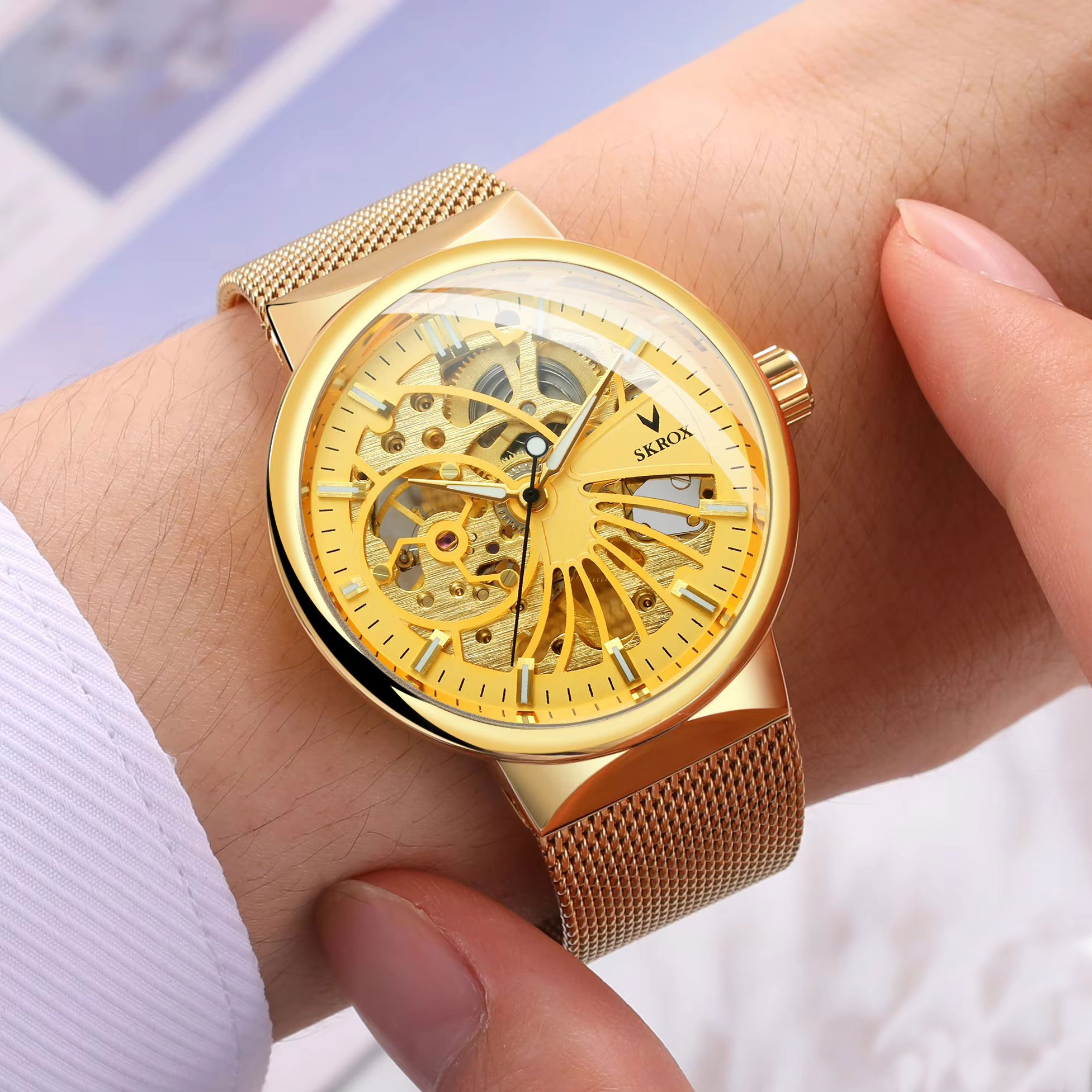 SKROX Luxury Brands Fashion Ma - đánh giá và giá Stainless Mesh Band