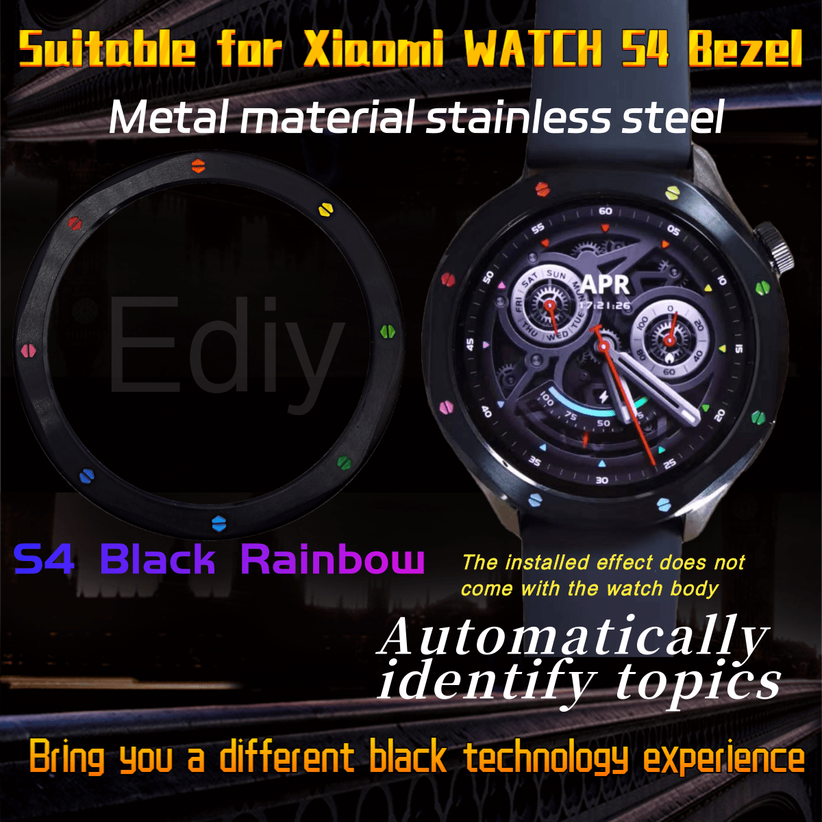 Metal Bezel Ring Watch Bezel S - đánh giá và giá Xiaomi Smartwatch S3 Accessories