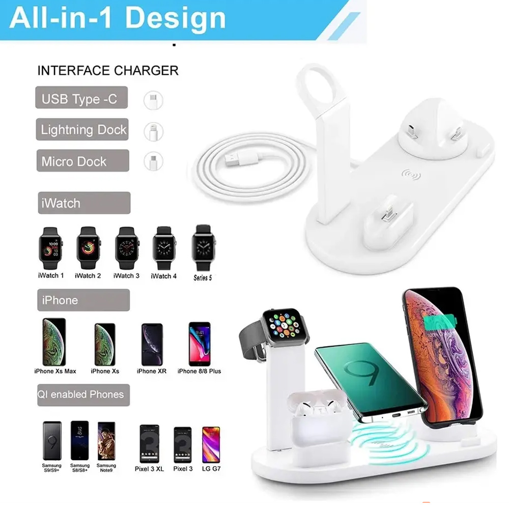30W 7 in 1 Wireless Charger St - đánh giá và giá Wireless Charger Watch