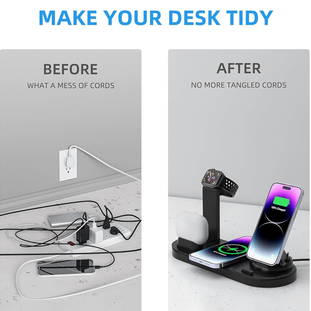 30W 7 in 1 Wireless Charger St - đánh giá và giá Wireless Charger Watch