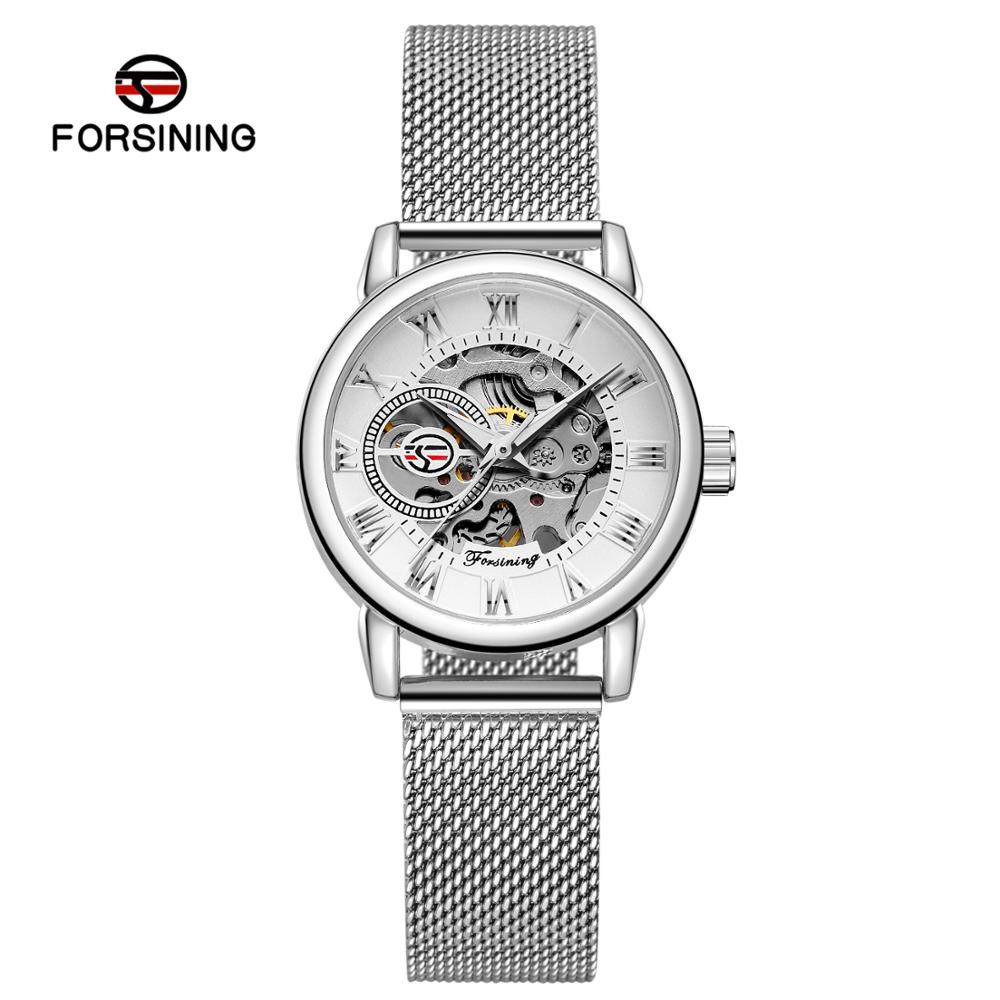Reloj Mujer FORSINING Fashion  - đánh giá và giá Stainless Mesh Band