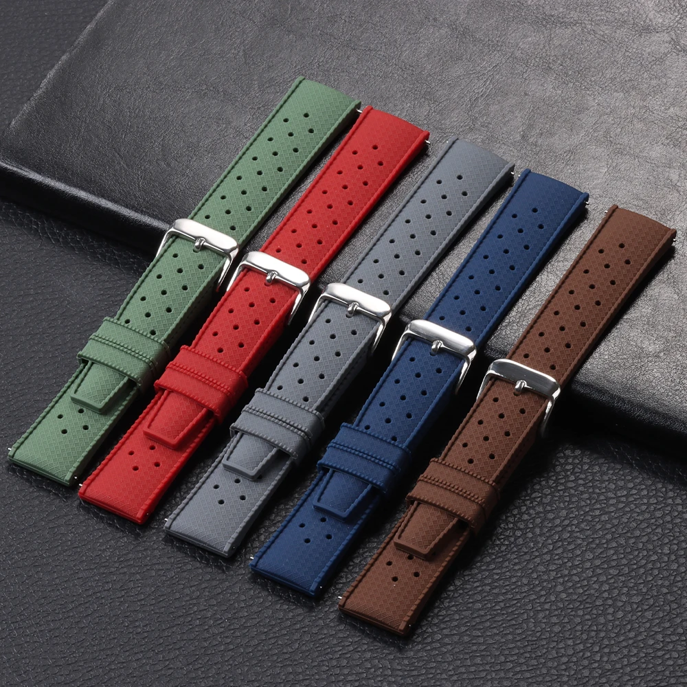 18mm 20mm 22mm Tropic Silicone - đánh giá và giá Fossil Smartwatch Accessories