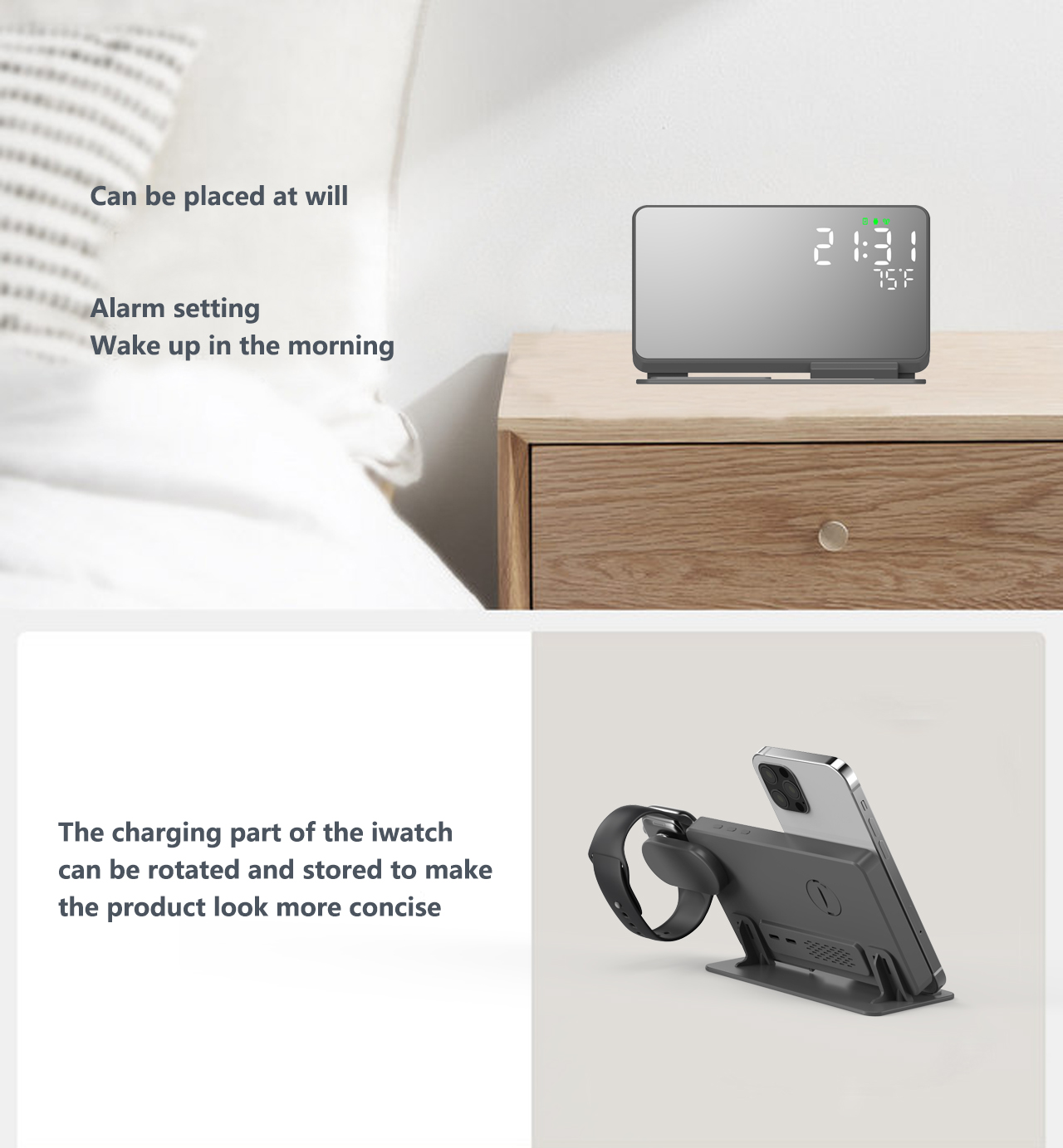 3 in 1 Wireless Charger For iP - đánh giá và giá Wireless Charger Watch