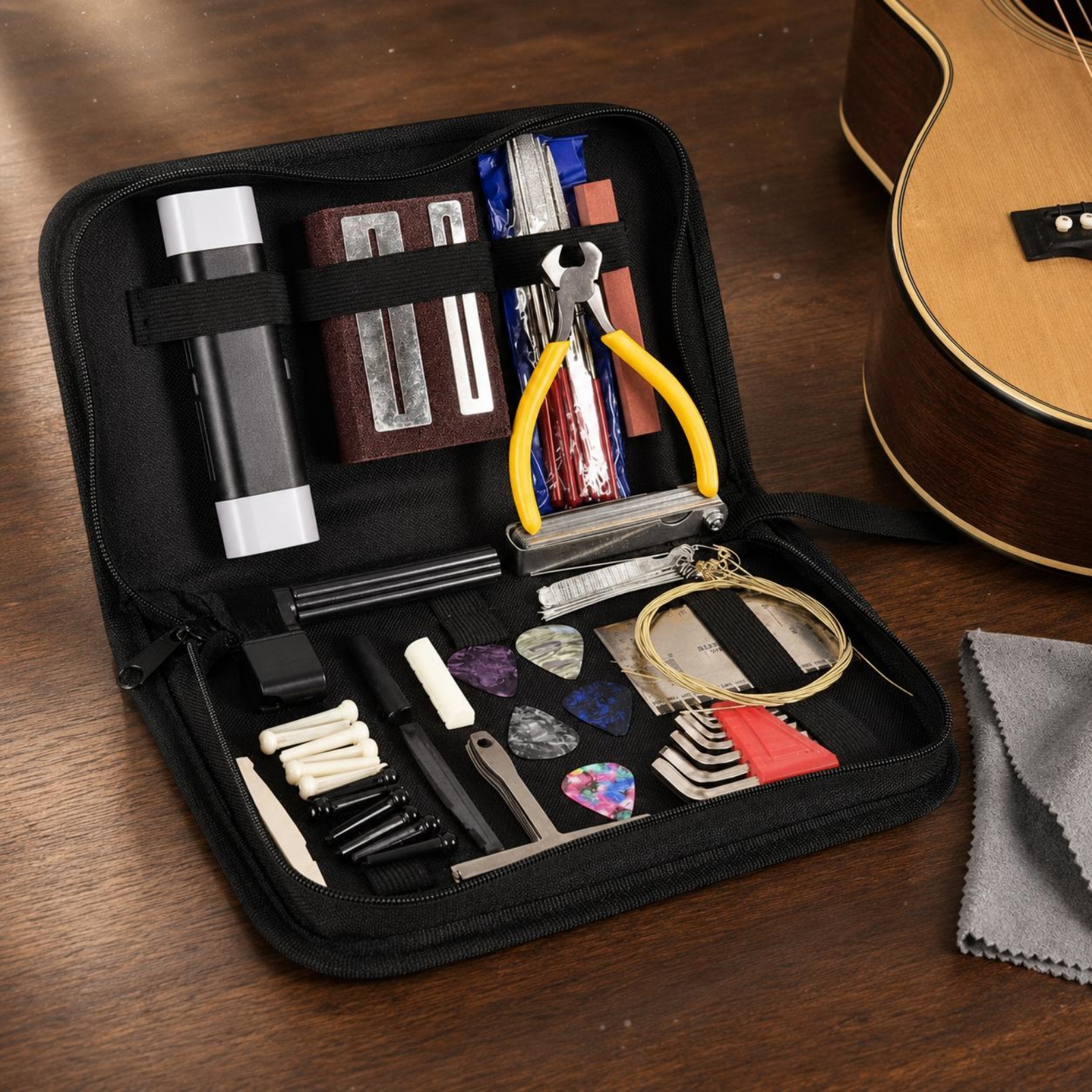 Guitar Repair Toolkit Elastic  - đánh giá và giá Tool Kit Strap Change