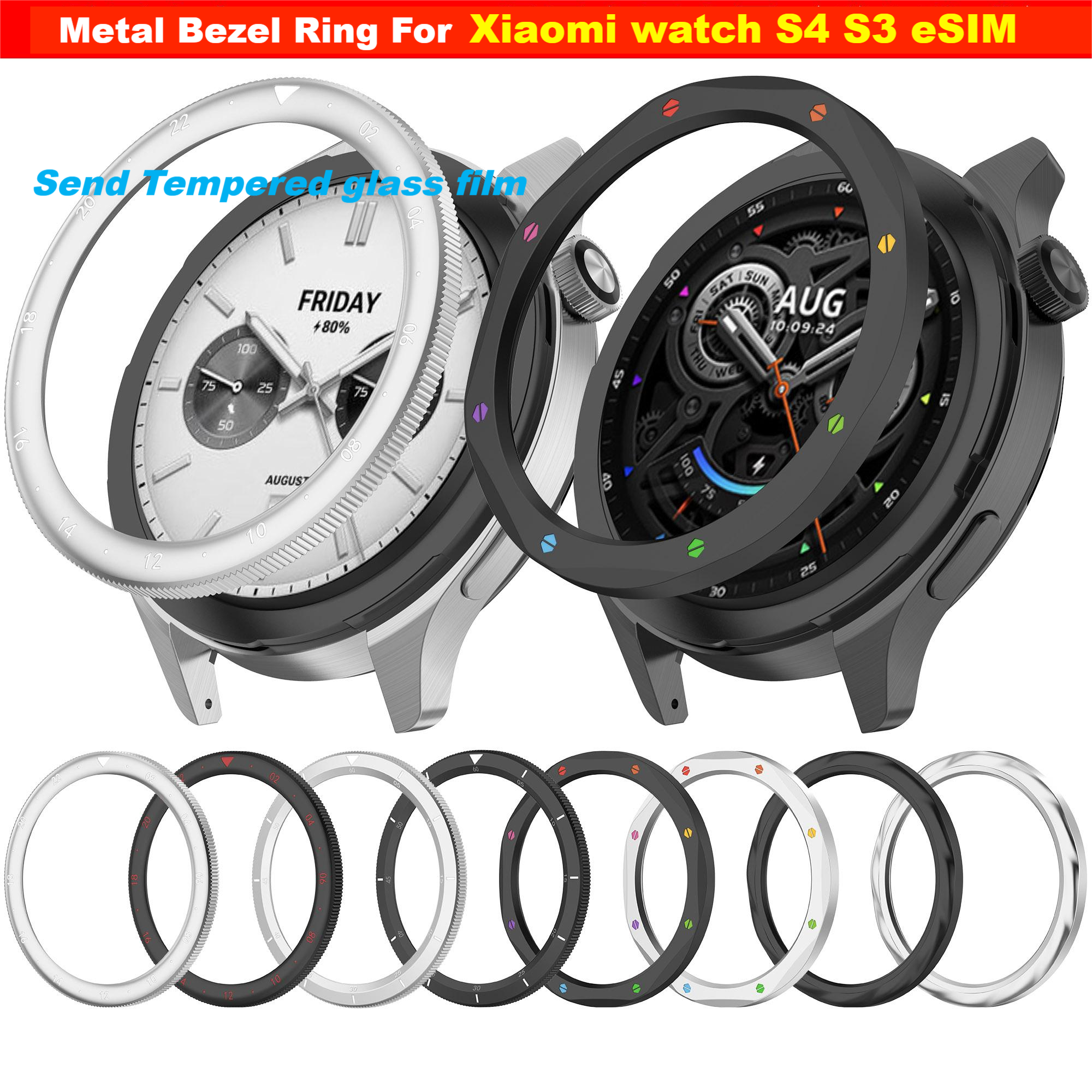 Metal Bezel Ring For Xiaomi Wa - đánh giá và giá Xiaomi Smartwatch S3 Accessories