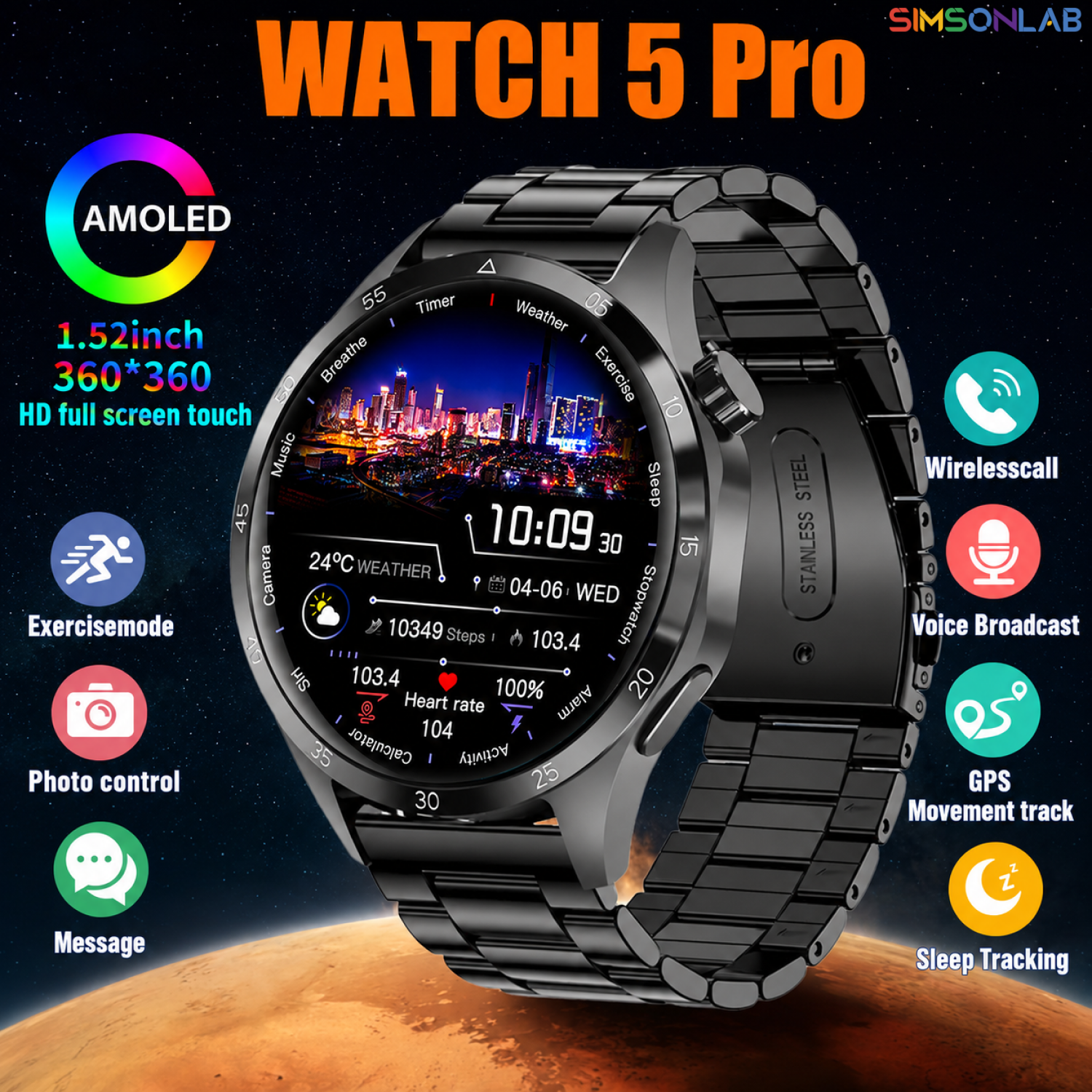 2026 Watch 5 Pro GPS Track Com - đánh giá và giá Smartwatch Instagram