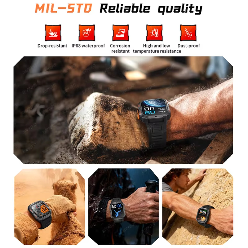 2026 Rugged Military Smart Wat - đánh giá và giá Smartwatch M Active