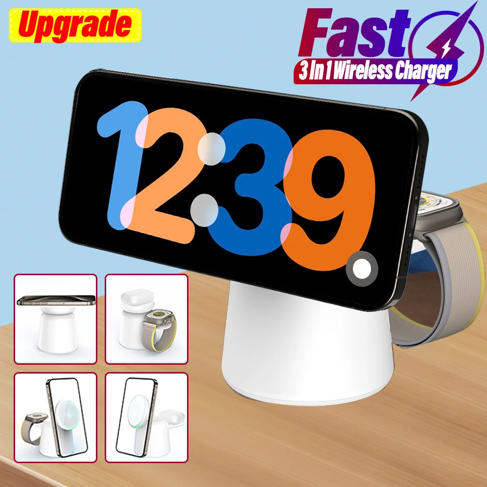 3 in 1 Magnetic Wireless Charg - đánh giá và giá Wireless Charger Watch