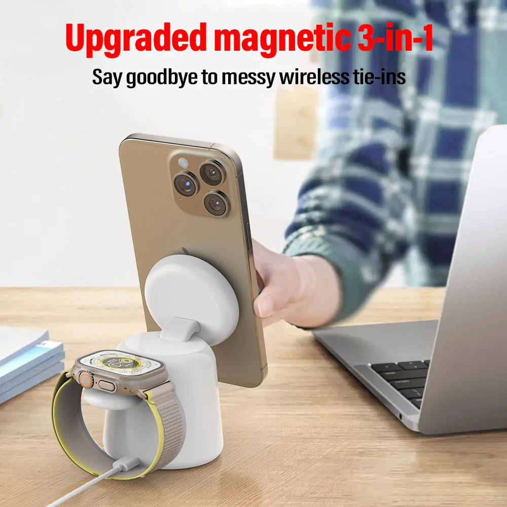 3 in 1 Magnetic Wireless Charg - đánh giá và giá Wireless Charger Watch