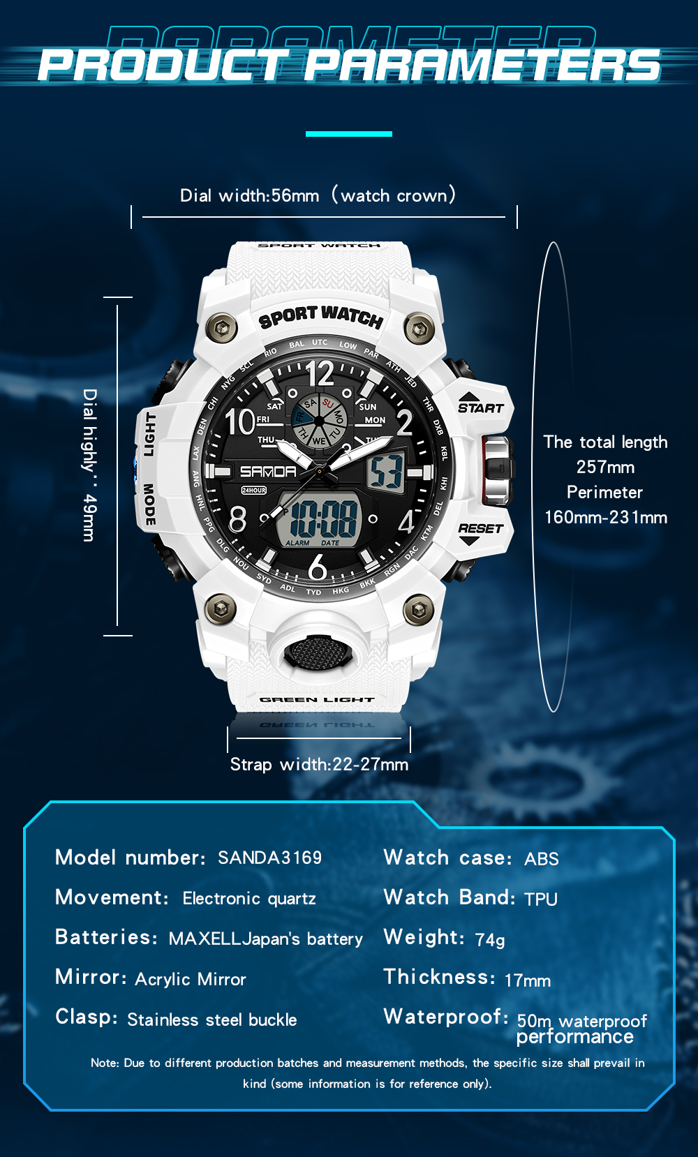 SANDA 30169 Top Sports Men's W - đánh giá và giá Smartwatch Nexus