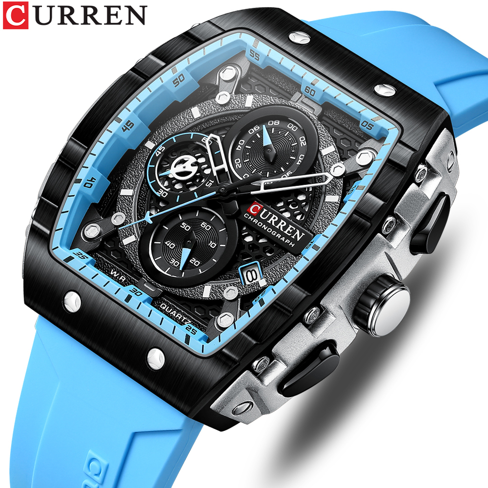 CURREN New RectangularSilicone - đánh giá và giá Smartwatch Guess