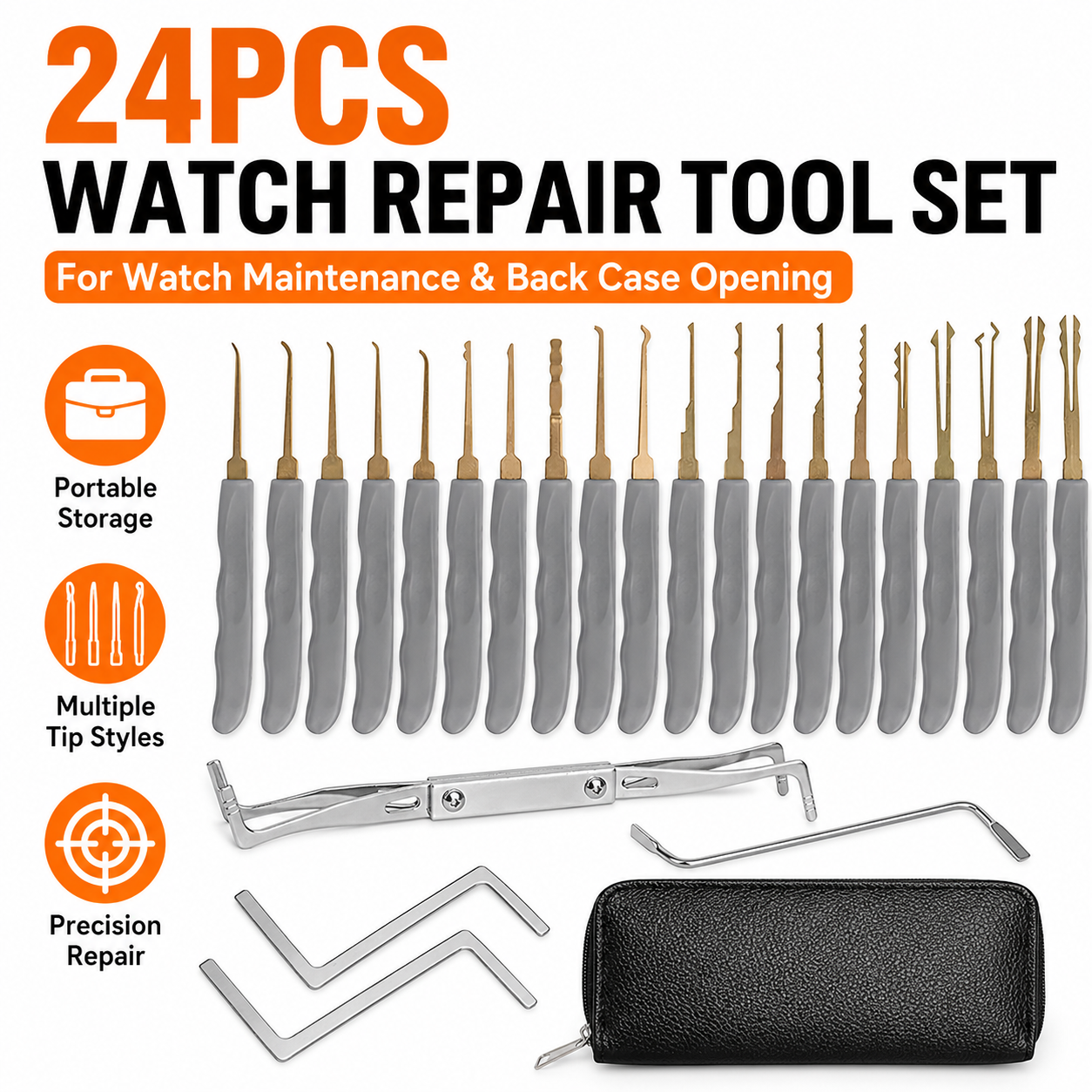 24PCS Professional Watchmaker  - đánh giá và giá Tool Kit Strap Change