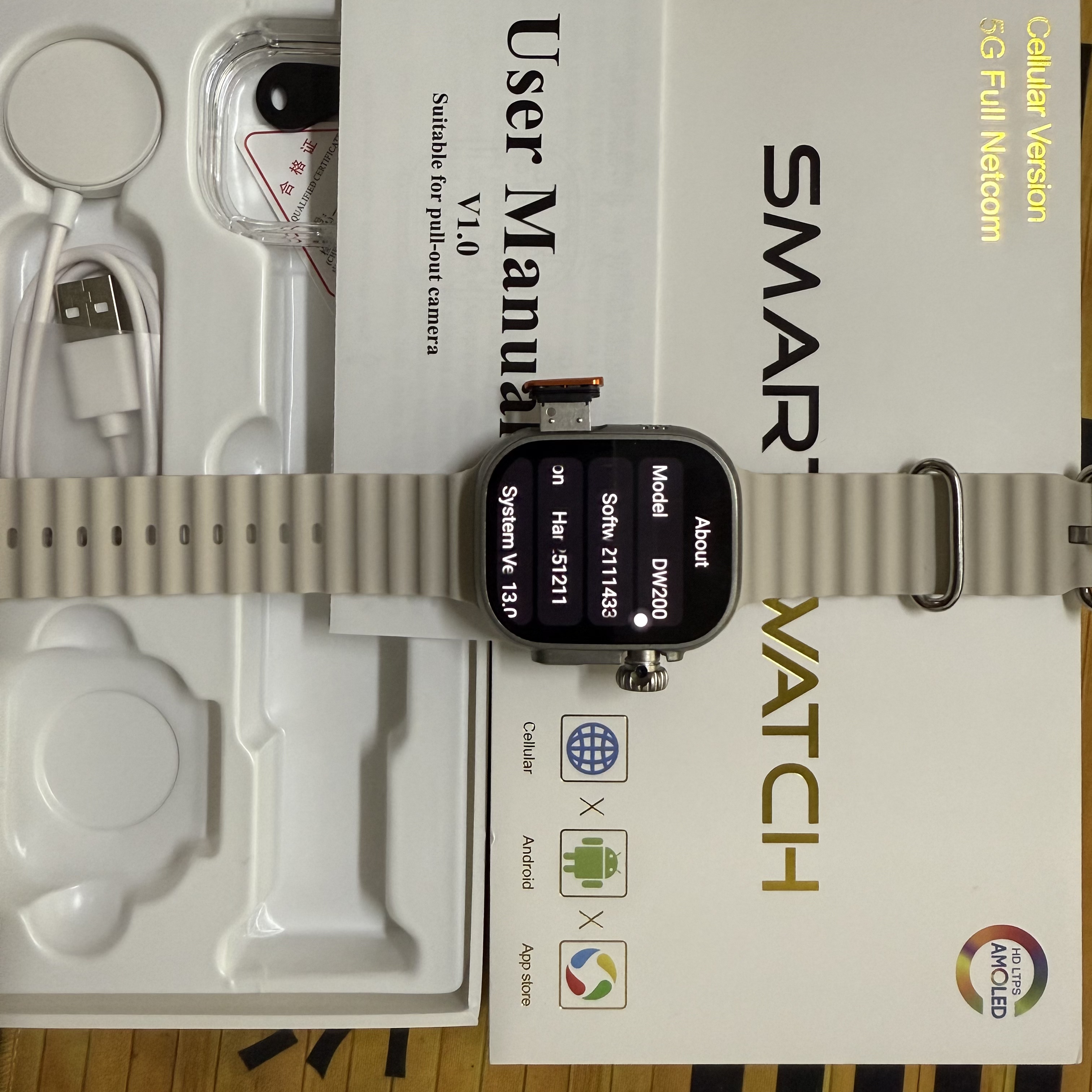 DW200 Smartwatch Men WIFI Touc - đánh giá và giá Smartwatch Id
