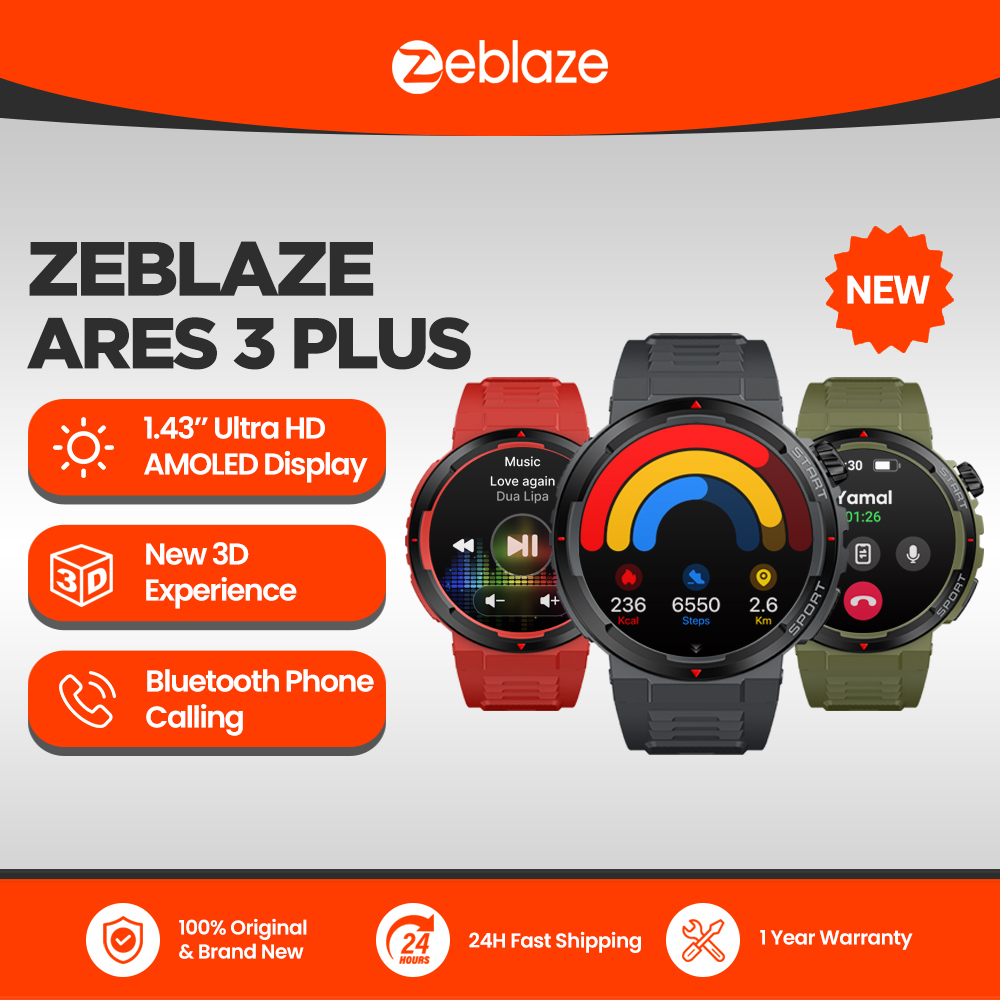 New Zeblaze Ares 3 Plus 1.43'' - đánh giá và giá Smartwatch X