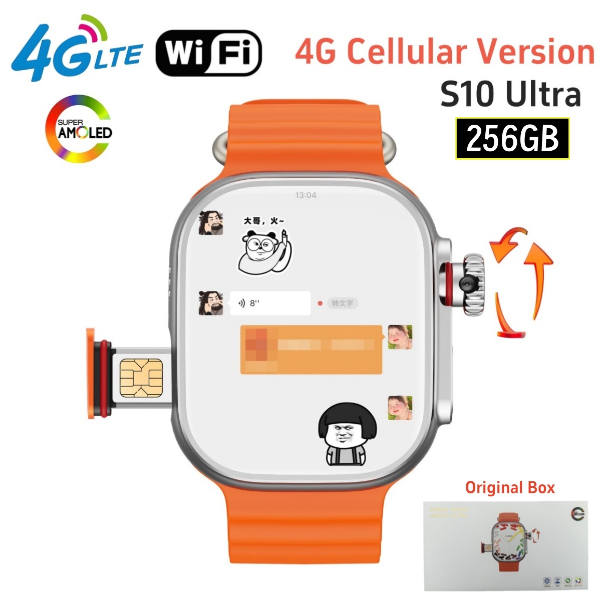 32+256GB 4G Smart Watch Androi - đánh giá và giá Smartwatch Instagram