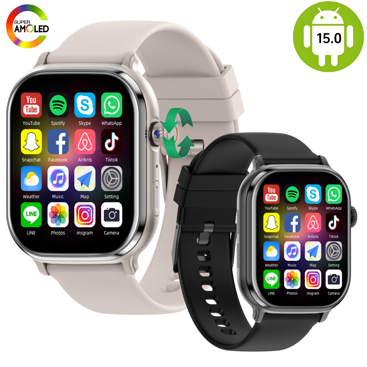 New VP69 2.39inch Amoled Andro - đánh giá và giá Smartwatch Id
