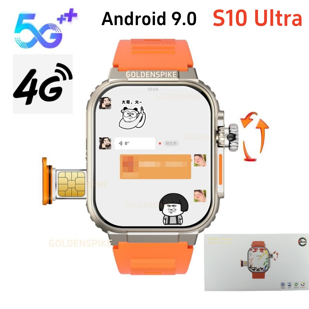 4G Android Smart Watch S10 2.2 - đánh giá và giá Smartwatch X18
