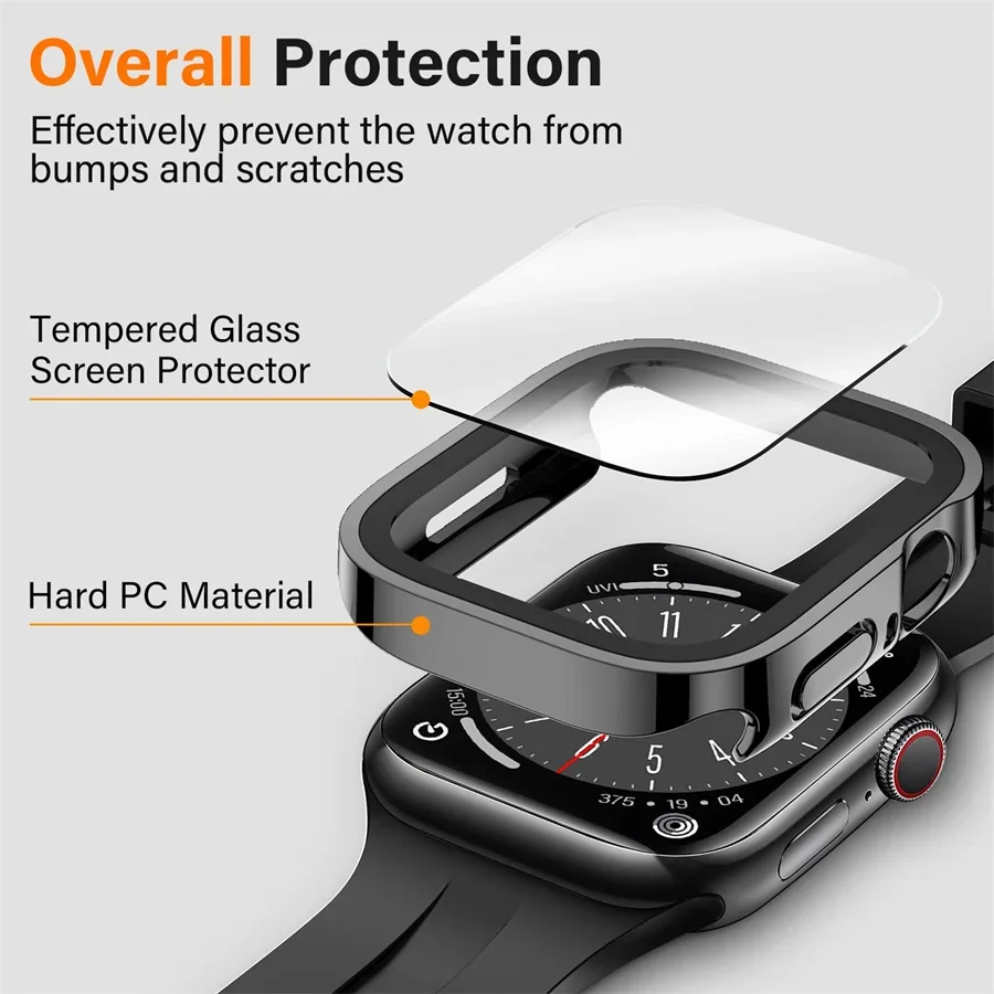 Glass+cover For Apple Watch ca - đánh giá và giá Smartwatch Watch Accessories For Women