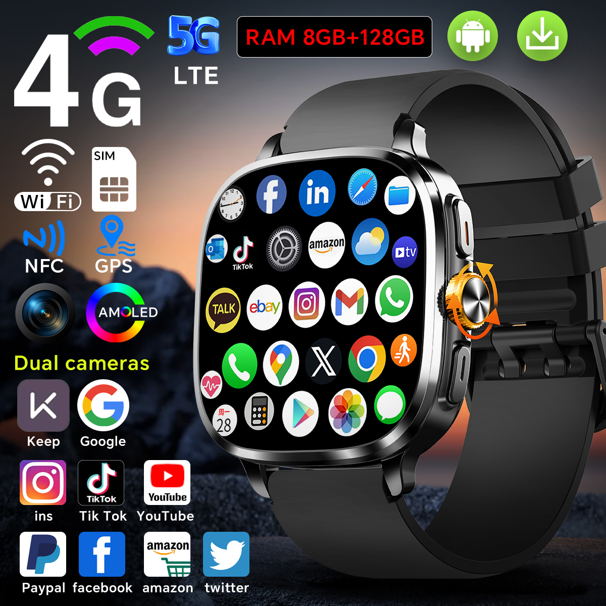 5G Full Netcom S99 Smartwatch  - đánh giá và giá Smartwatch Store