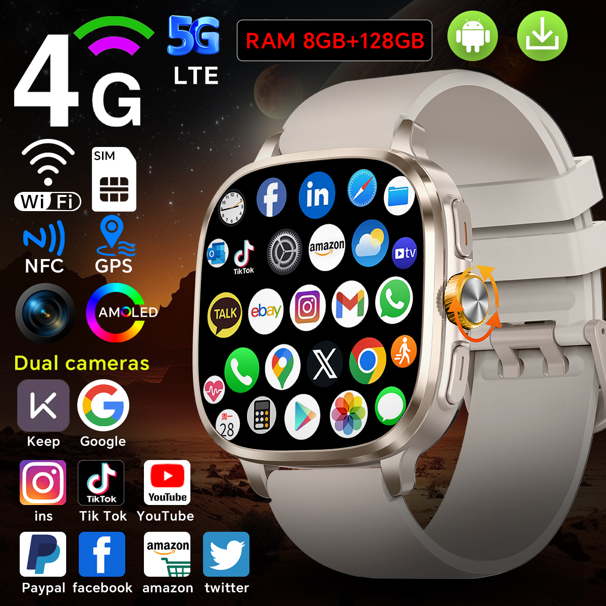 Global Version Android 13.0 S9 - đánh giá và giá Smartwatch Id