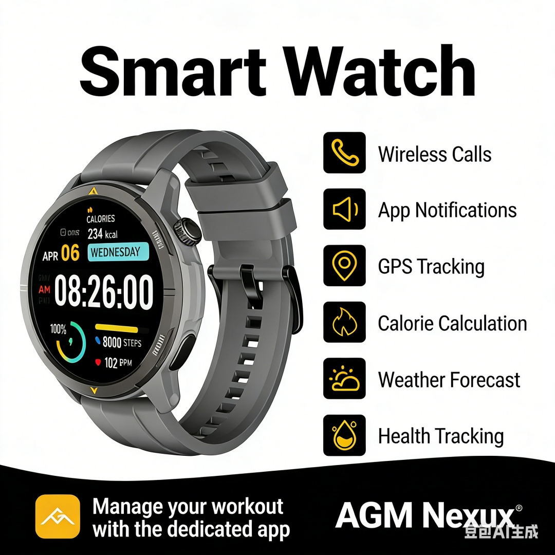 AGM Legion Smartwatch 5ATM Wat - đánh giá và giá Smartwatch Instagram