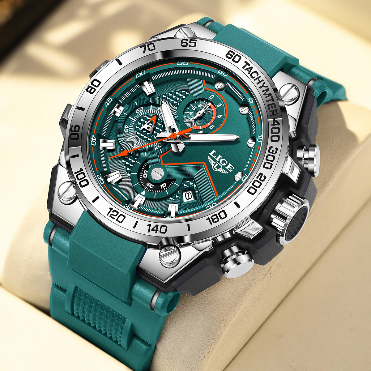 LIGE Luxury Military Watch For - đánh giá và giá Smartwatch Guess