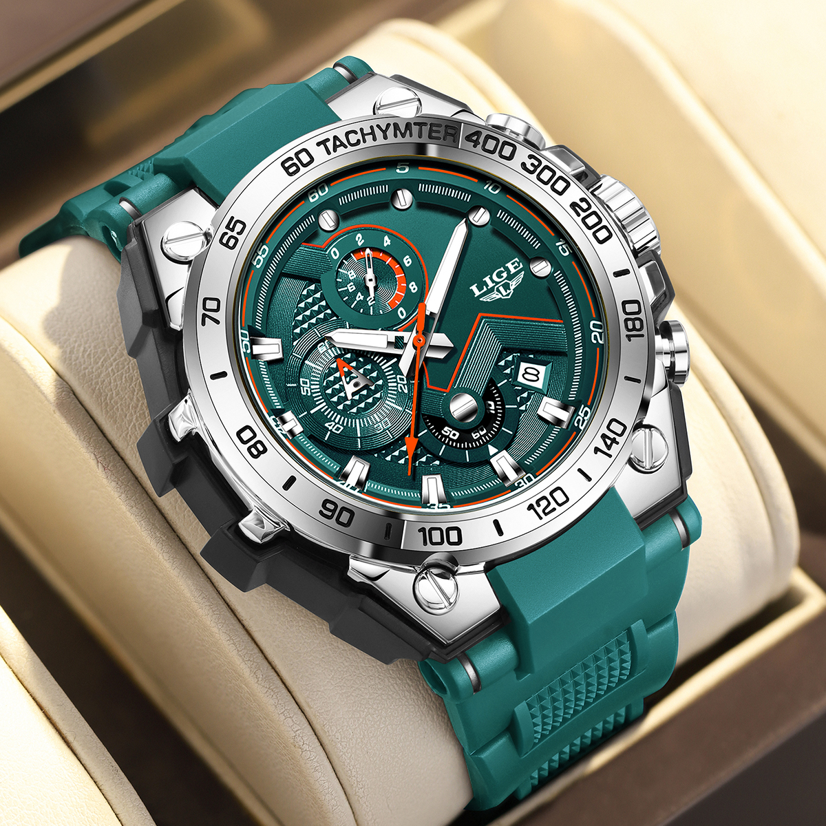 LIGE Luxury Military Watch For - đánh giá và giá Smartwatch Guess