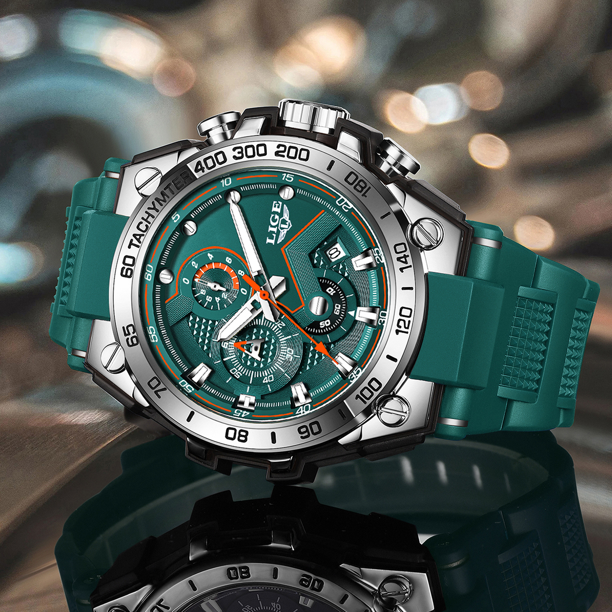 LIGE Luxury Military Watch For - đánh giá và giá Smartwatch Guess