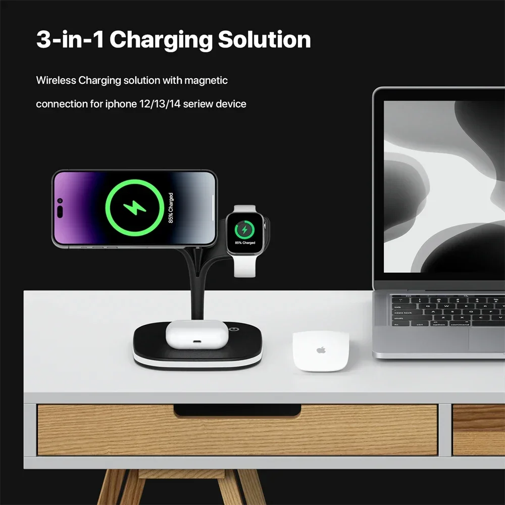 Magnetic 3 in 1 Wireless Charg - đánh giá và giá Wireless Charger Watch