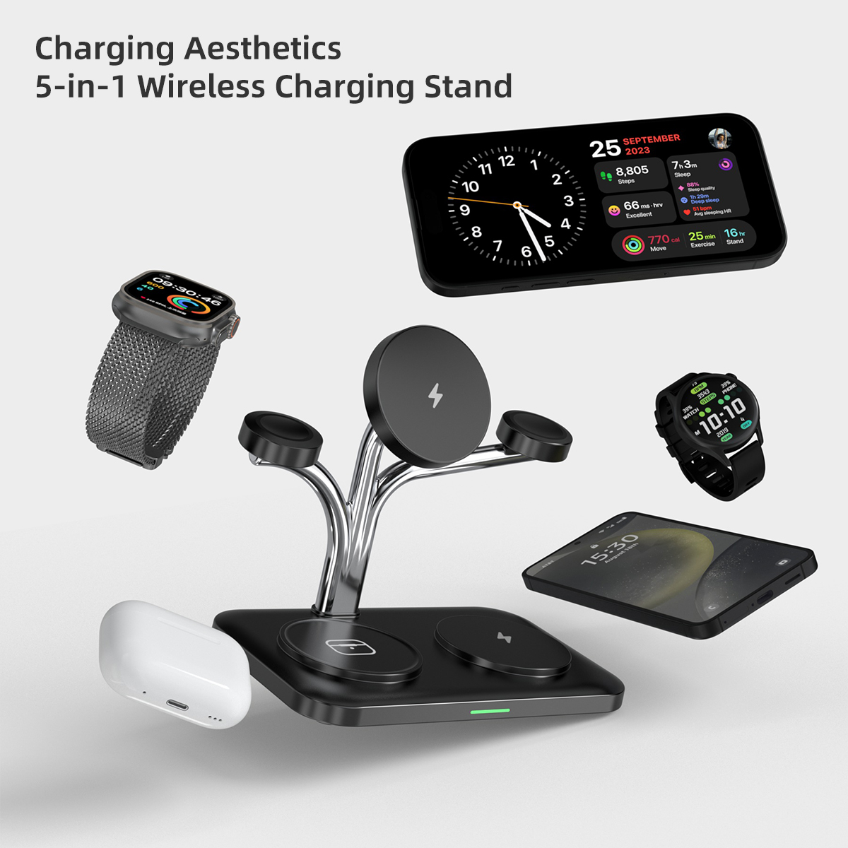 5 IN 1 Magnetic Wireless Charg - đánh giá và giá Wireless Charger Watch