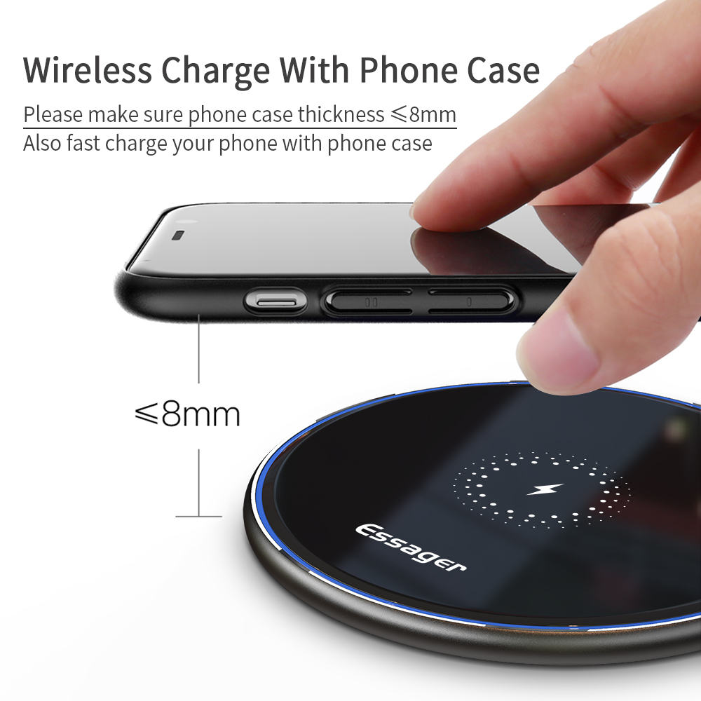 Essager 15W Fast Wireless Char - đánh giá và giá Wireless Charger Watch
