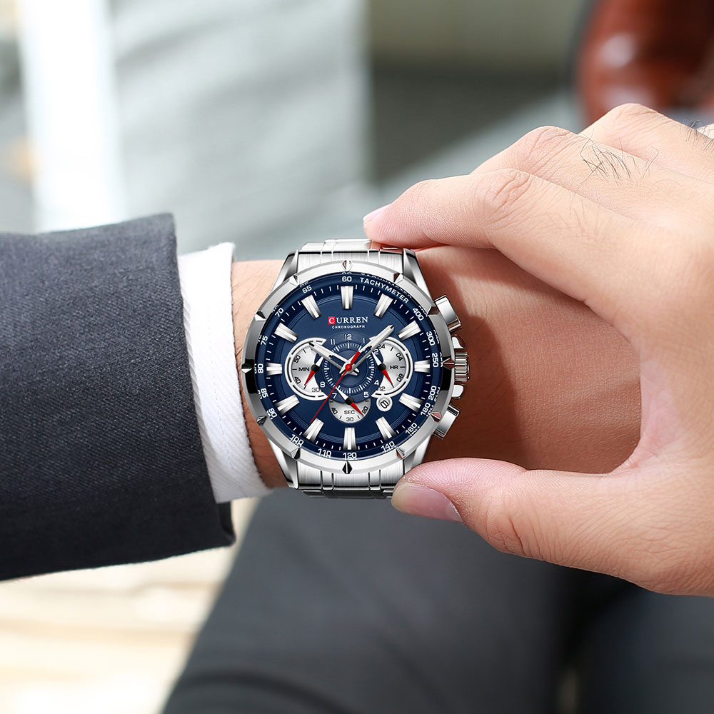 CURREN New Casual Sport Chrono - đánh giá và giá Smartwatch Guess