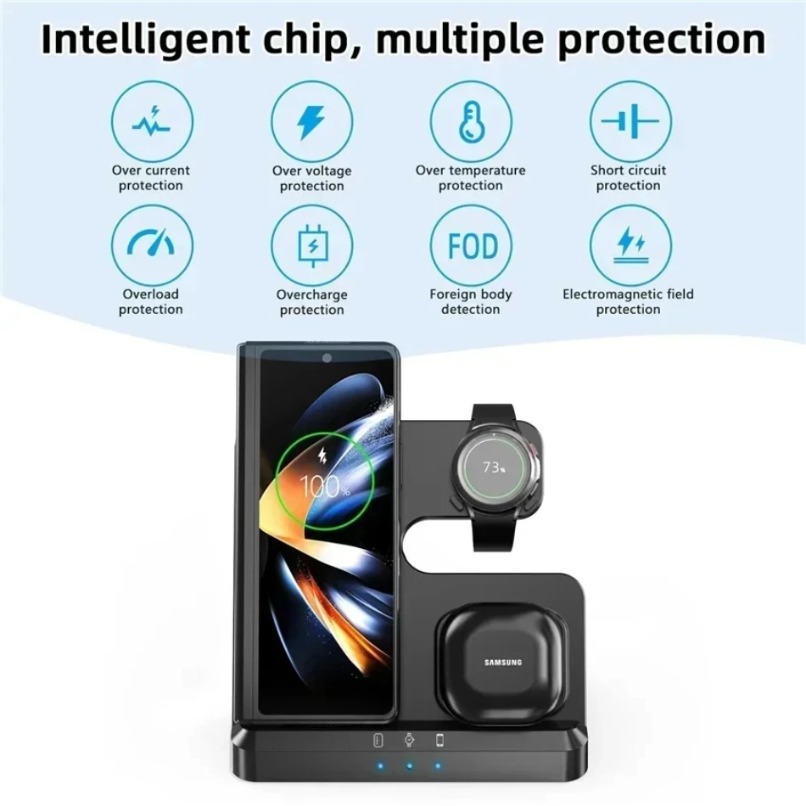 3 in 1 Wireless Charger Statio - đánh giá và giá Wireless Charger Watch