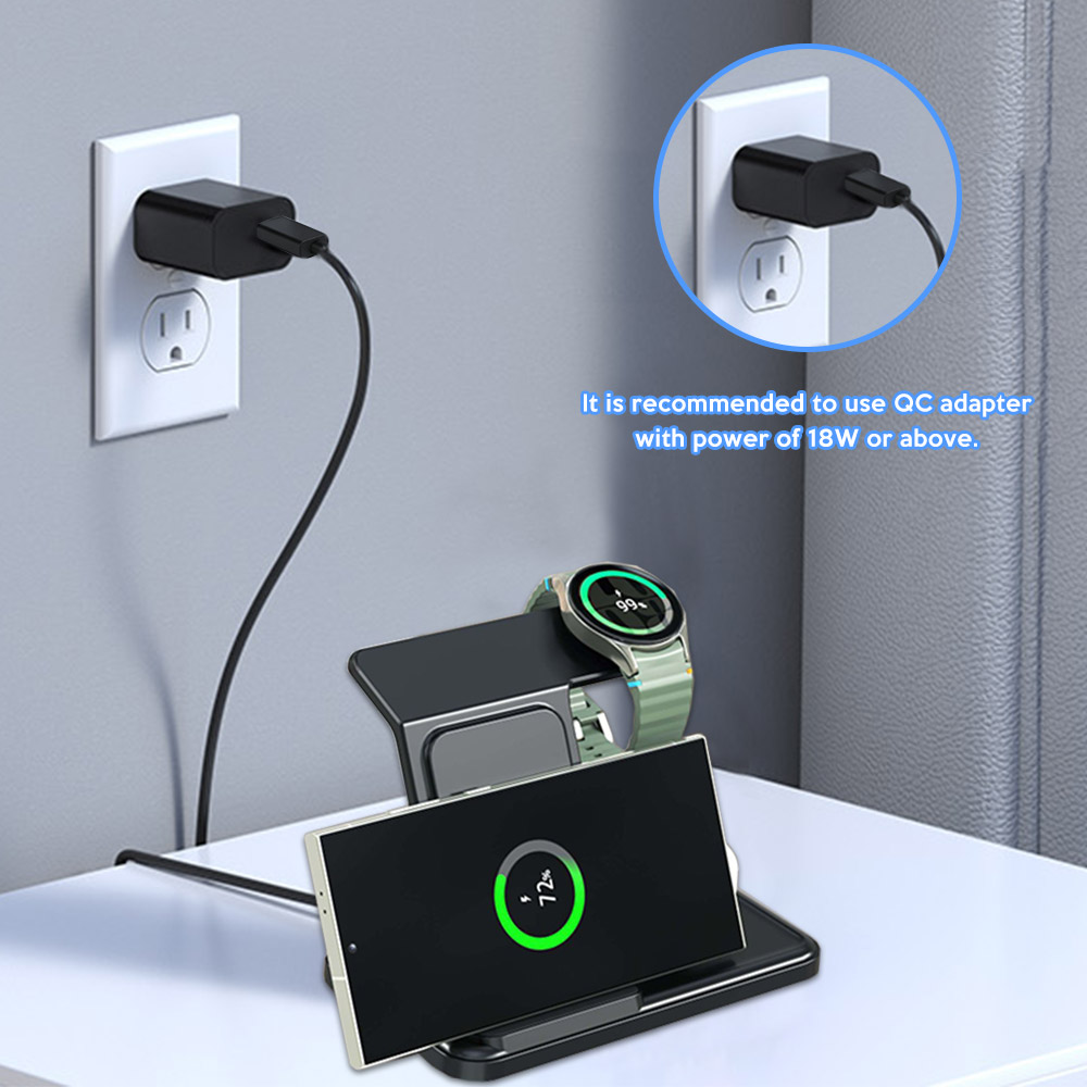 3 in 1 Wireless Charger Stand  - đánh giá và giá Wireless Charger Watch