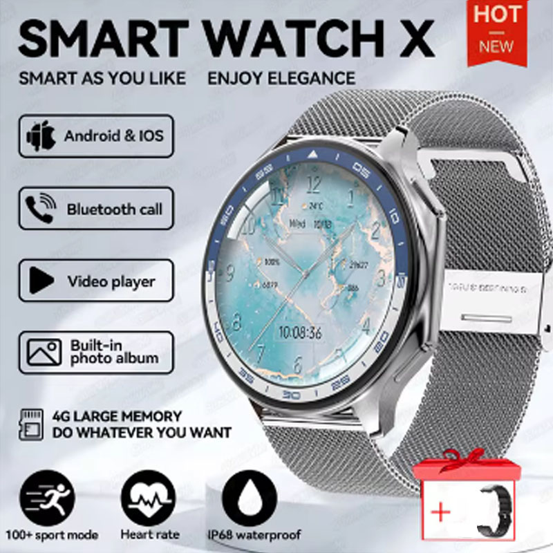 1.43 inch Big Screen Men Women - đánh giá và giá Smartwatch X12