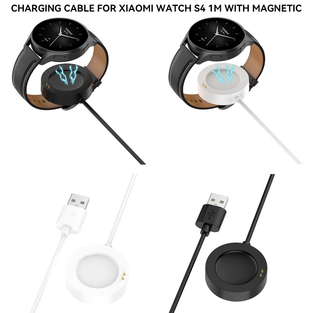 White Charger Cable For Xiaomi - đánh giá và giá Xiaomi Smartwatch S3 Accessories