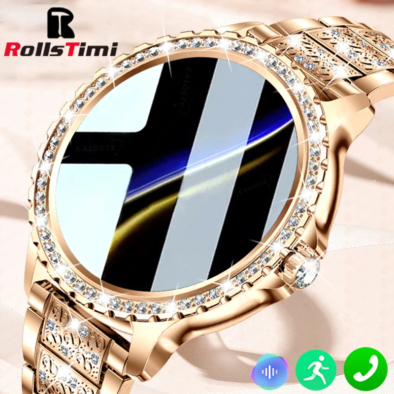 Fashion Luxury Gold Women Smar - đánh giá và giá Smartwatch Face